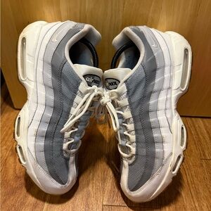 Nike Air Max White and Gray Shoes